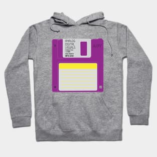 Floppy Disk (Warm Purple Colorway) Analog/ Computer Hoodie